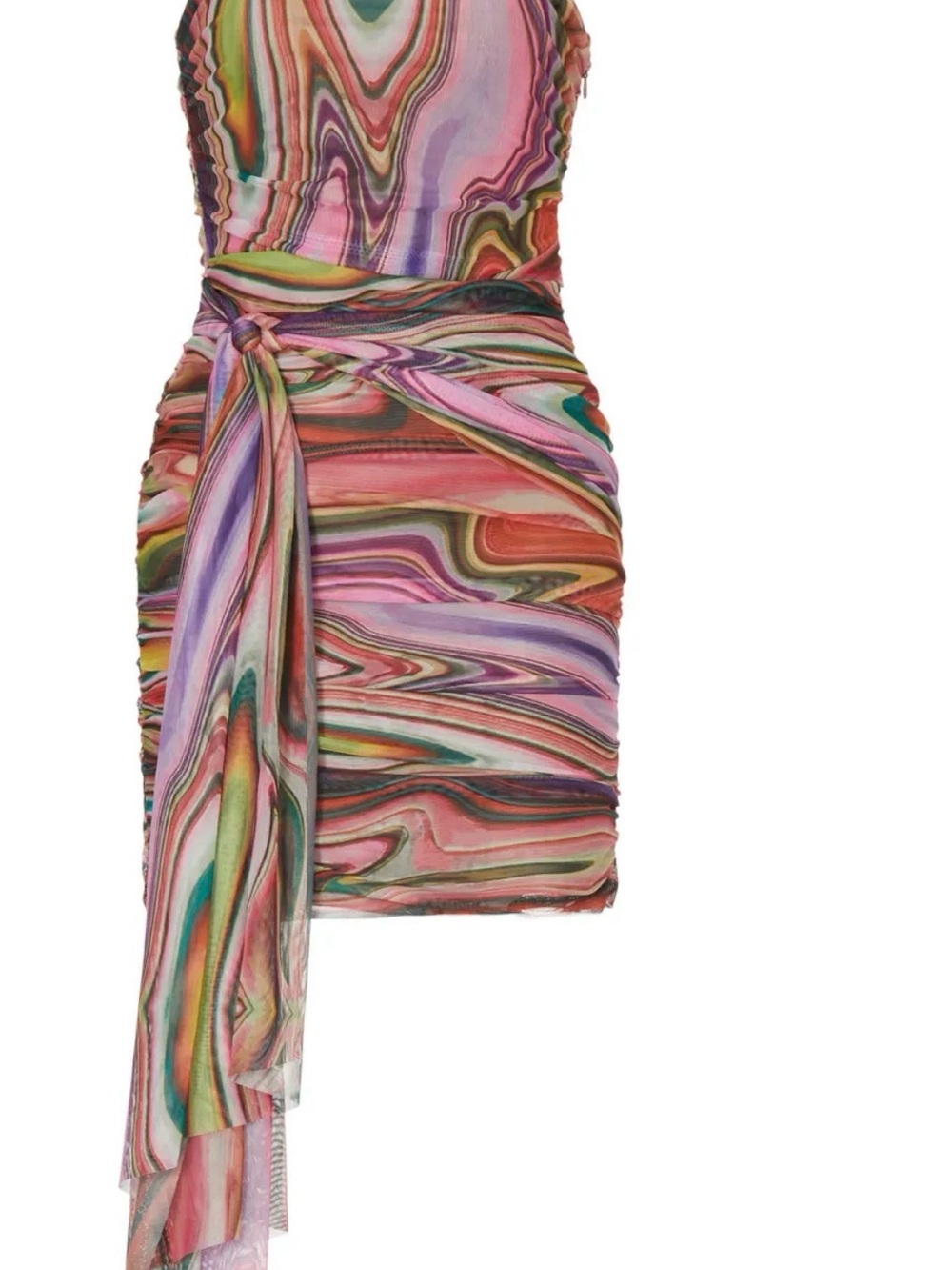 Elliatt Nala Multicolor Strapless Mini Dress with Draped Sash - Picture 6 of 10